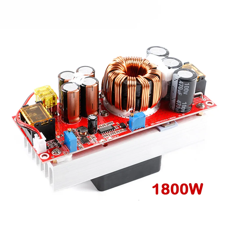 Power Module Boost,1800W 40A, DC-DC cc, constant voltage, current converter, amplifies 10-60V per fan, 12-90V