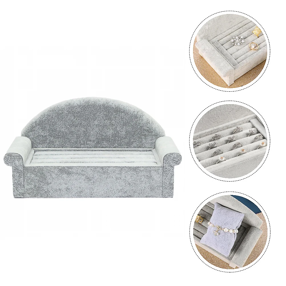 1pc Wildleder Schmuck Ständer Organizer Ringe Halter Leichte Schmuck Display-ständer Tragbare Hause Shop Elegante Lagerung Rack