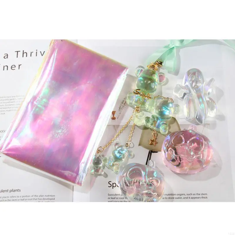 Y55F Decorative Paper for Aurora AB Effect Reflective Mirror Paper