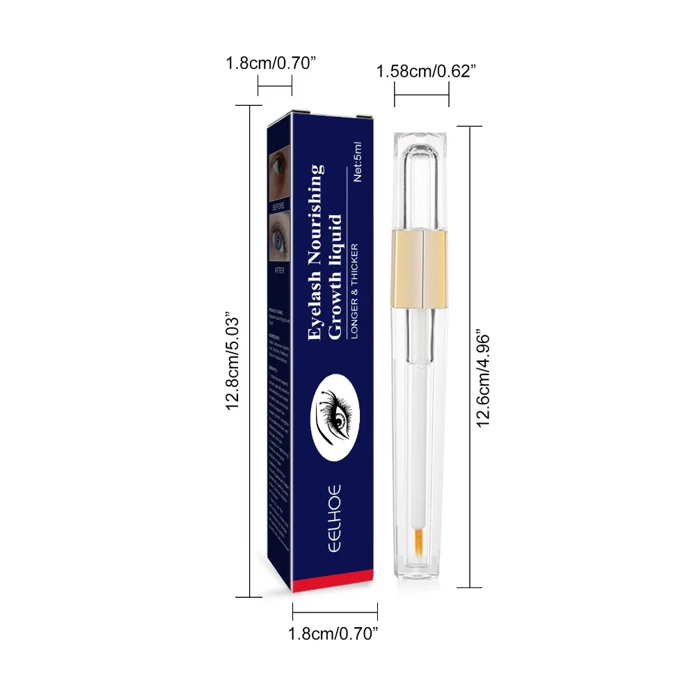 Eelhoe soro de crescimento rápido de cílios, suave e nutritivo, intensificador de cílios, mais cheio, mais grosso, curvador, tratamento de cílios, soro para os olhos