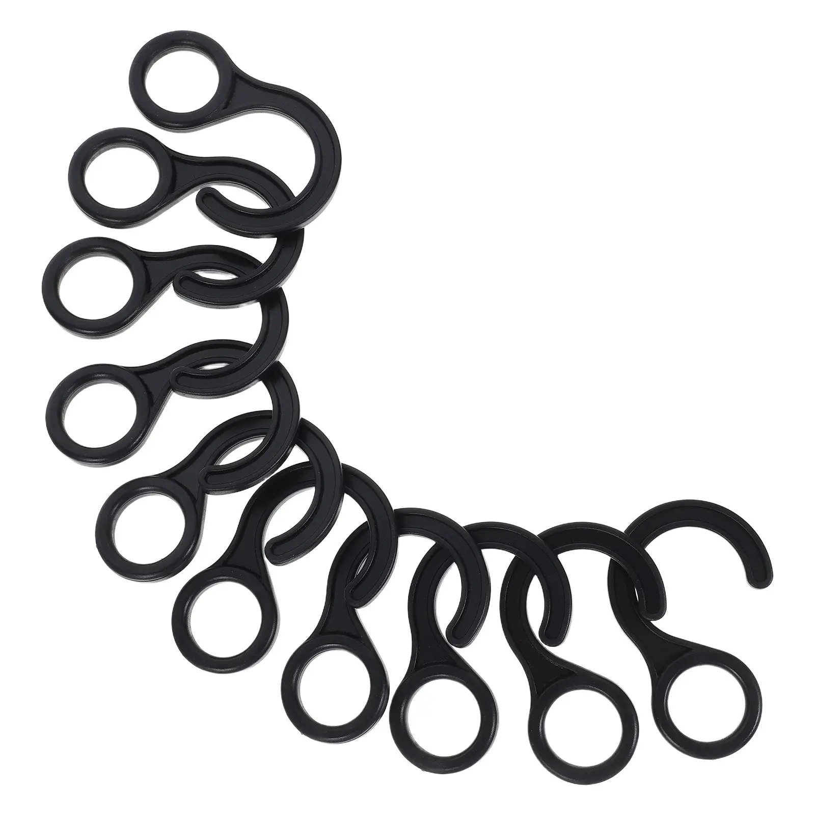 

10 Pcs Hooks Durable Plastic Large Shape Fishing Camping Rv Outdoor Hook Awning Hook Awning Accessories