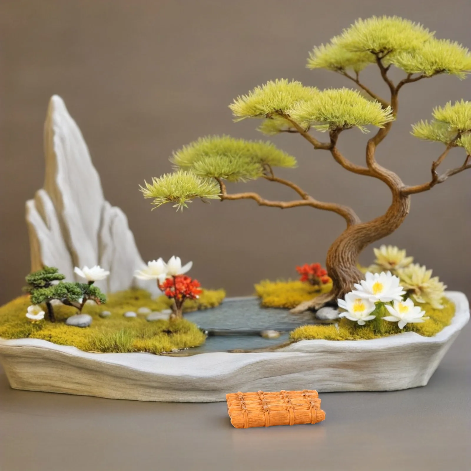 

15 Pcs Micro Landscape Mini Bamboo Nautical Decor Miniature Rafts Boat Boats