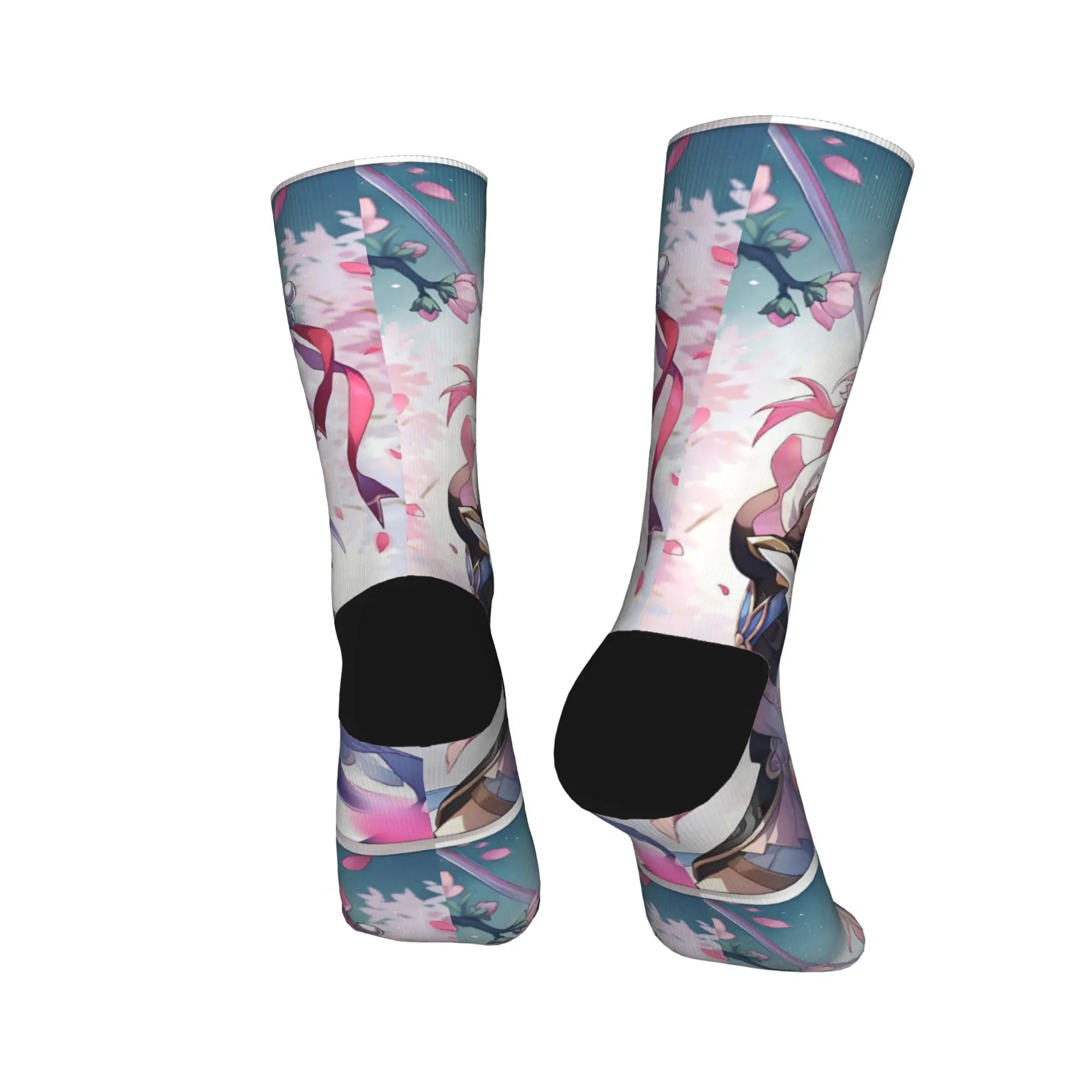 게임 스타즈 레일즈 양말 혼카이 재미있는 스타킹 남성용 편안한 러닝 스포츠 양말 겨울 맞춤형 항균 양말