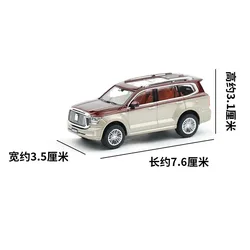 Diecast 1/64 Scale Tank 500 SUV Classic Off-road Vehicle Simulation Alloy Car Model Static Display Collectible Toy Gift Souvenir