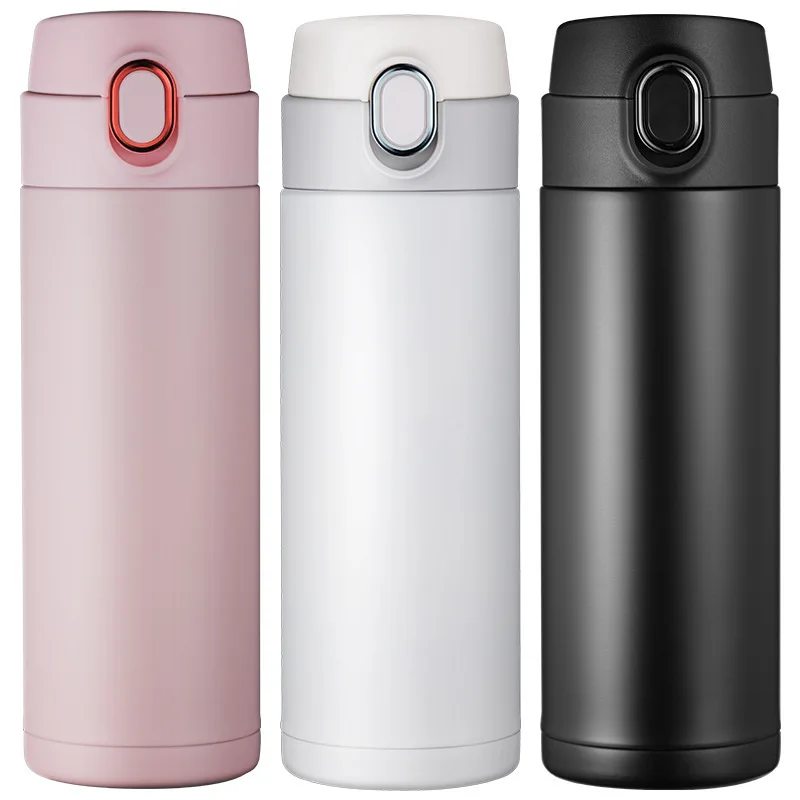 Thermos Cup High Grade 316 Stainless Steel Men Women Student Portable Water Cup Simple Bouncing Cover Car Vacuum Cup