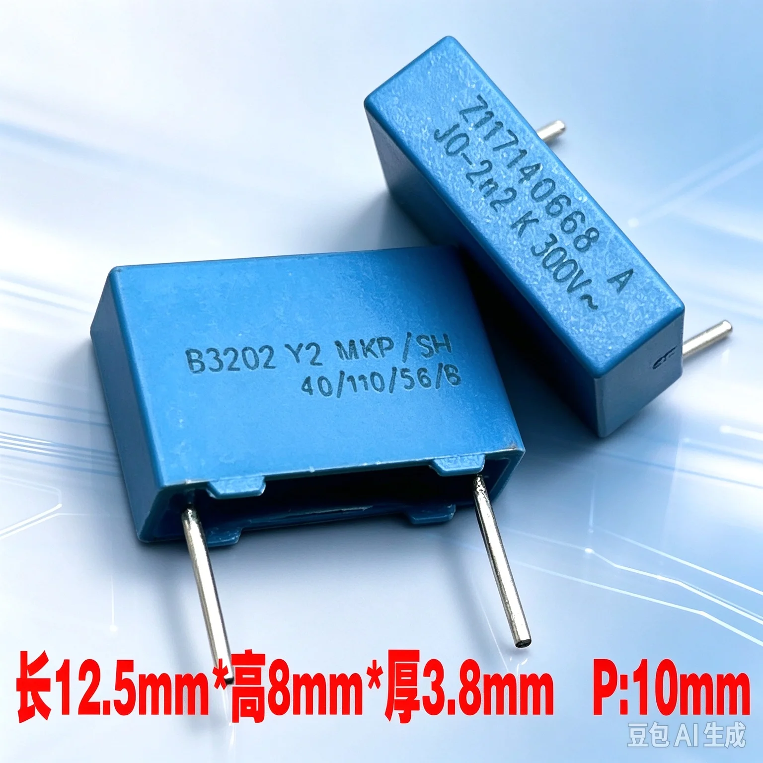 Film for EPCOS MKP 222 2n2 2200pF 2.2nF 300V 1000V Y2 Film Capacitor  100pcs