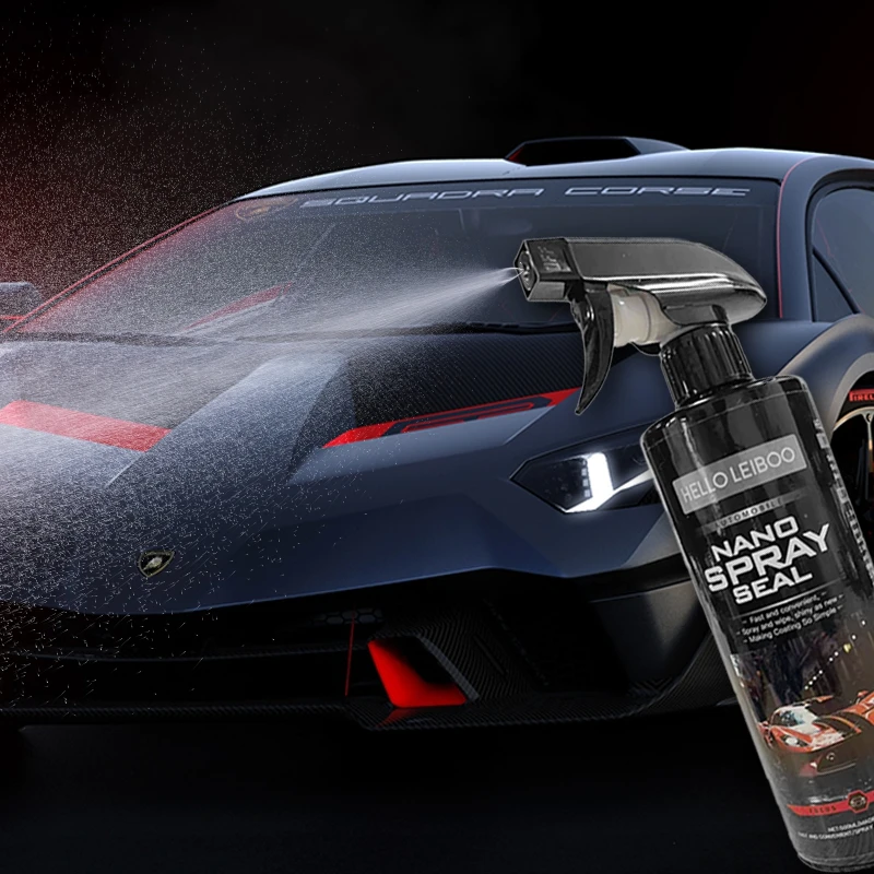 LEIBOO 10H Car Coating 500ML Nano Liquid Glass Plated Crystal Hydrophobic Waterproof Polishing Paint Hardness Car Polish Wax image 6