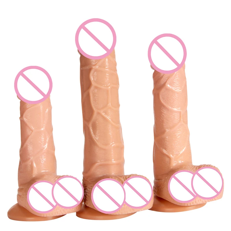 Realistic Soft Dildo for Women Fake Dick Suction Cup Silicone  Dildos Penis Female Masturbation Erotic Toy Lesbian Sex Toys