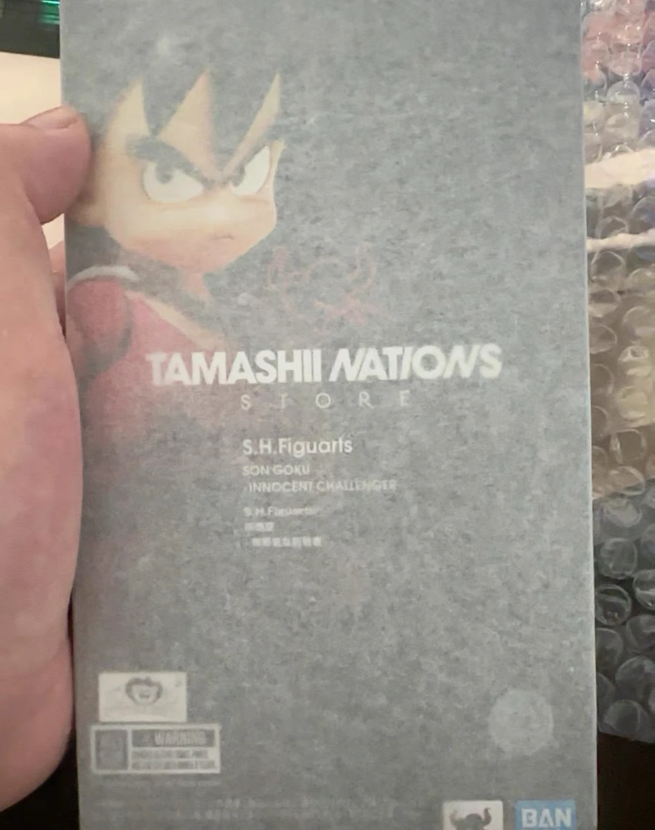 В наличии: Оригинальная фигурка Bandai S.H.Figuarts SHF TNT Dragon Ball Son Goku Innocent Challenger TNST, модель аниме-игрушки.