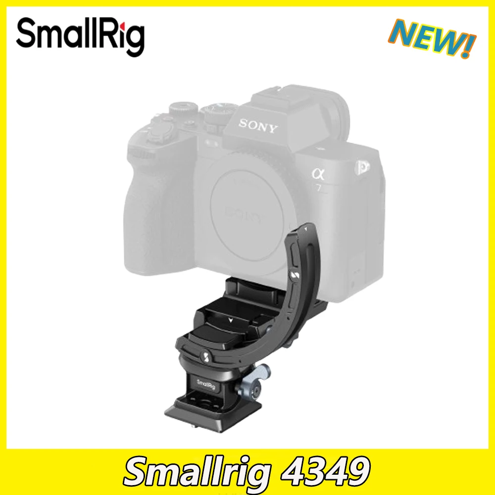 SmallRig Horizontal-to-Vertical Mount Plate Kit for Mirrorless Cameras for Sony Alpha 7IV/A7RIV/A6700/A6400/FX3/FX3O 4349