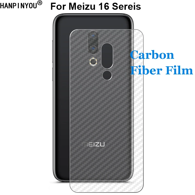 For Meizu 16 16th 16X 16Xs 16s 16T 3D Anti-fingerprint Carbon Fiber Back Skin Film Matte Sticker Screen Protector (Not Glass)