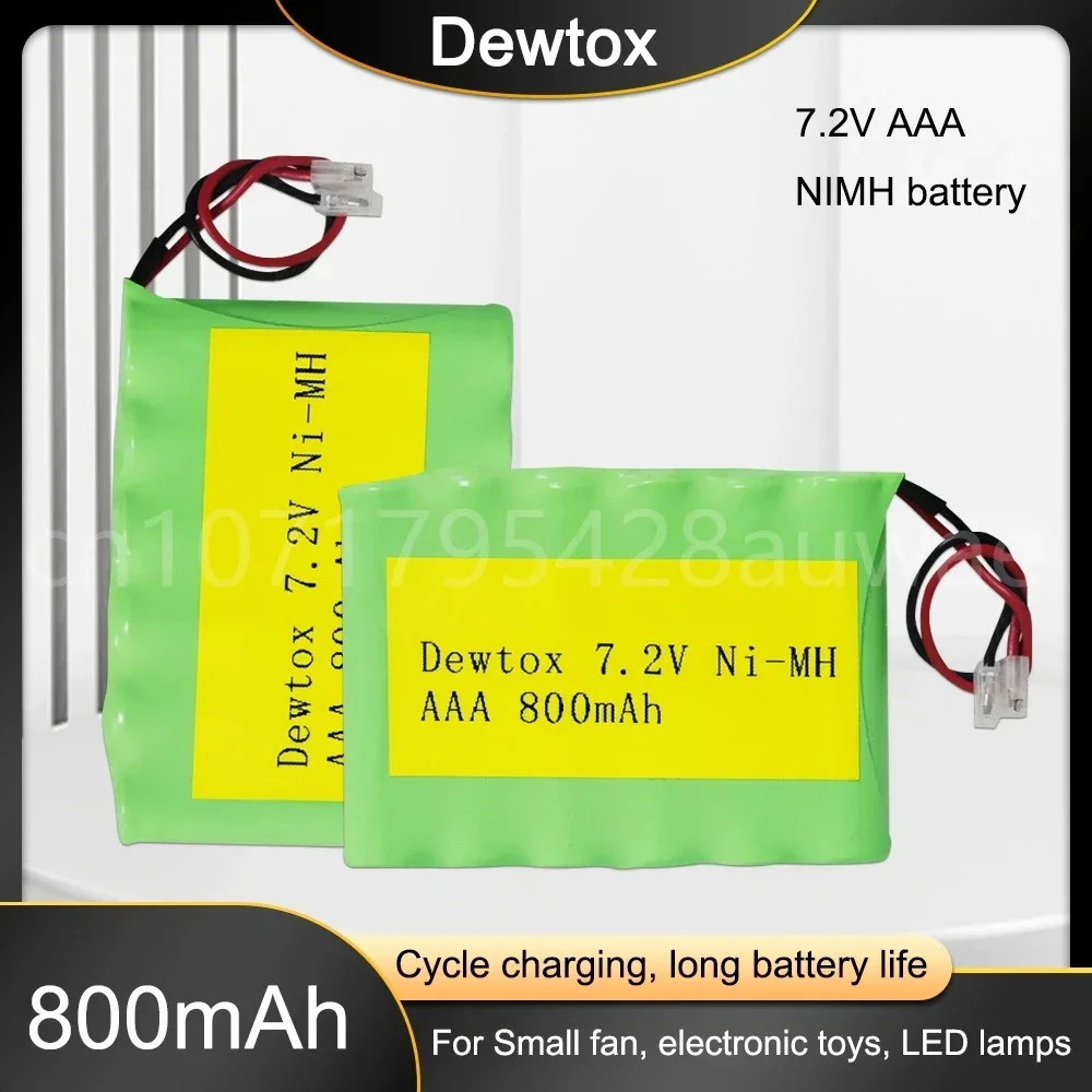 Brand New 7.2v AAA 800mAh Ni-mh Battery Pack Rechargeable Batteries Suitable for all kinds of electronic instruments