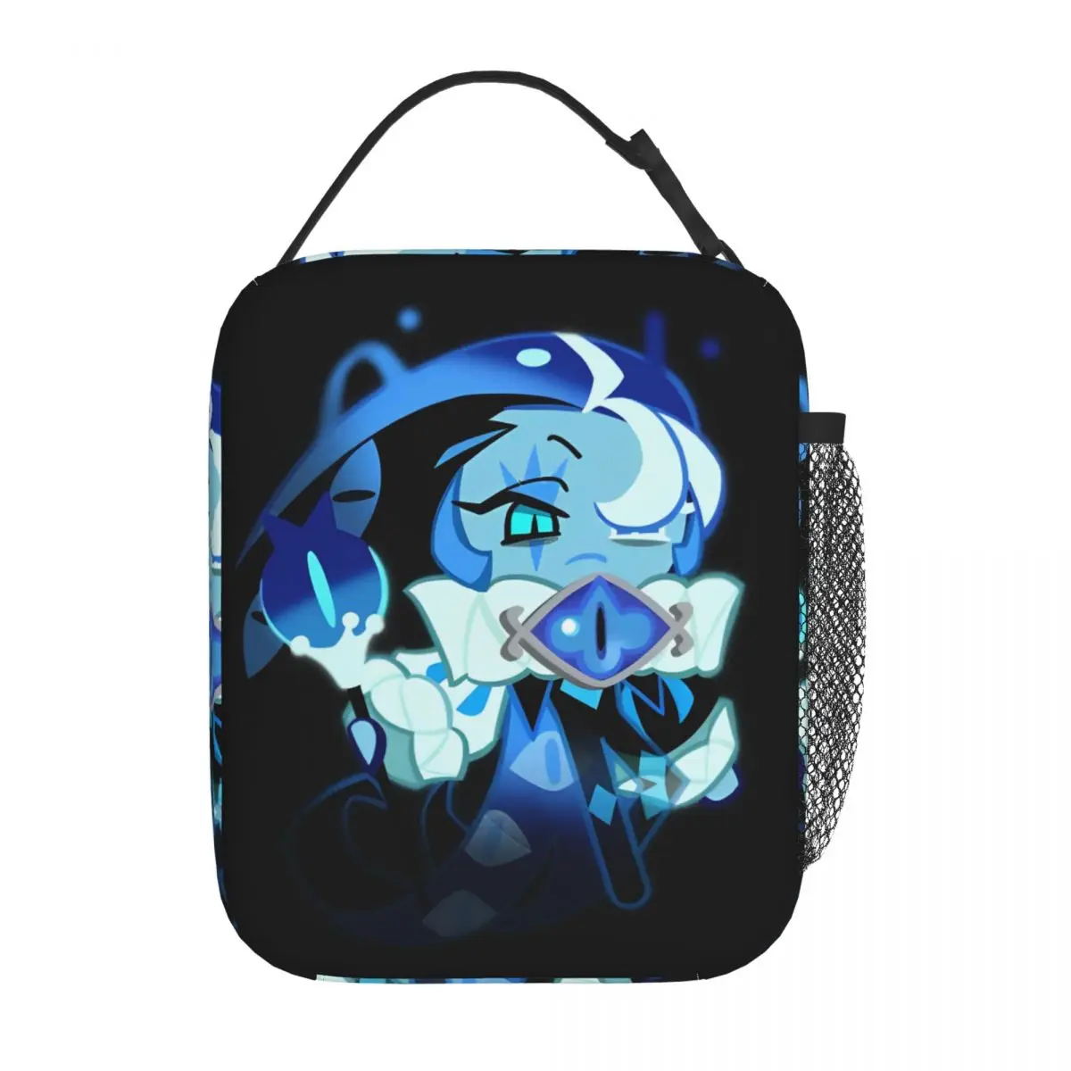 Shadow Milk Cookie Run Kingdom Borsa per il pranzo isolata Portatile Simpatico cartone animato Anime Borsa termica riutilizzabile Tote Lunch Box Beach Picnic