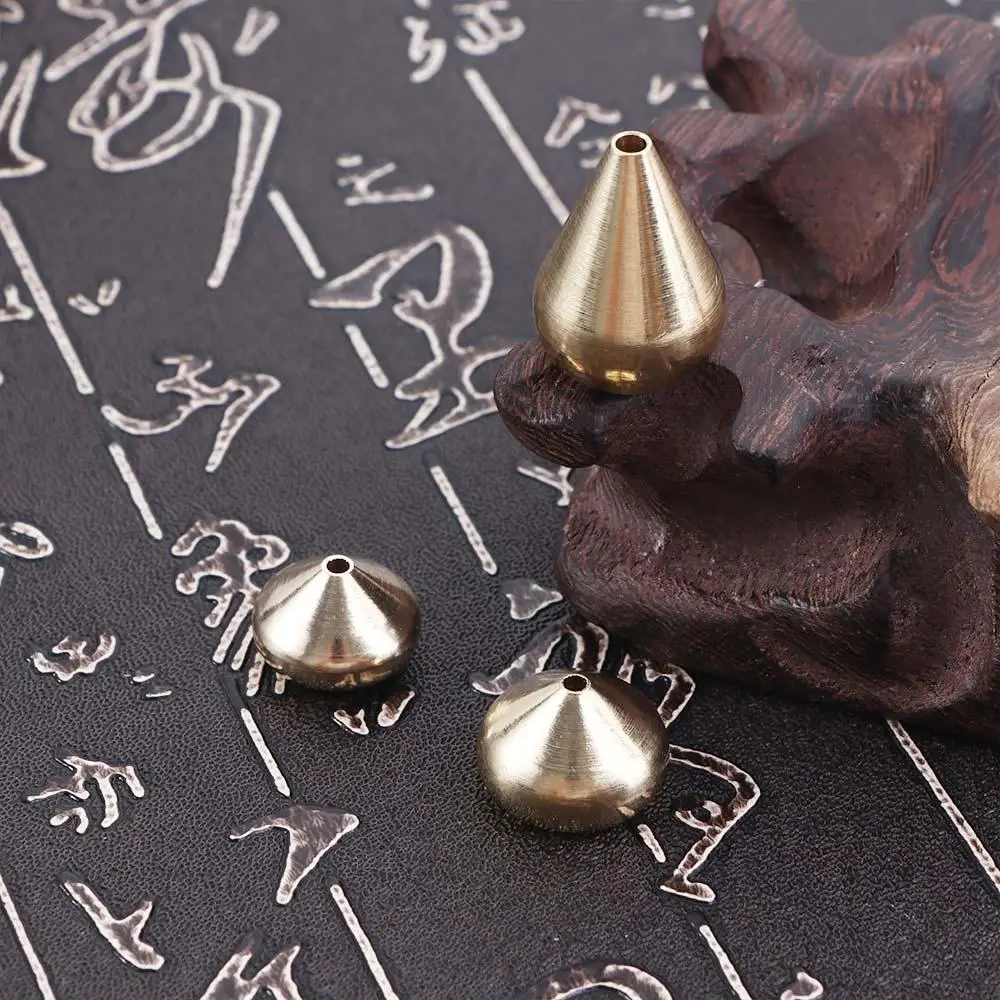 Water Drop Shape Brass Craft Metal Temples Incense Stick Holder Home Decoration Incense Base Sandalwood Coil Base
