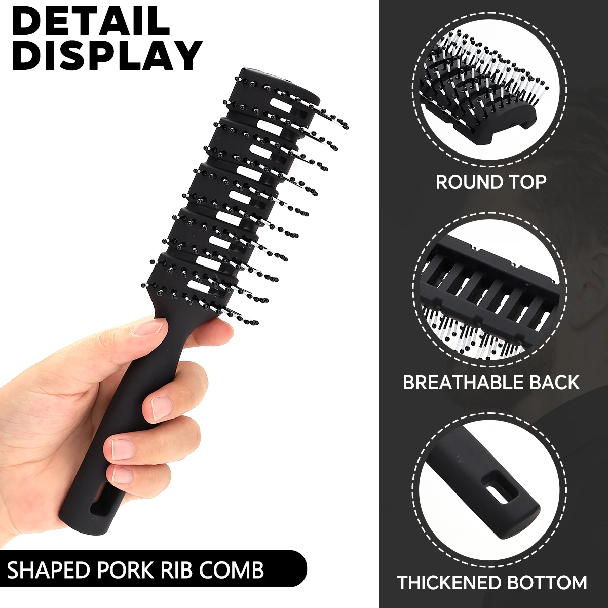 2/3/4/5Pcs Wide Tooth Curl Comb Detangling Hair Brush Oil Texture Comb Barber Hair Brush Hairdresser Salon Styling Tool