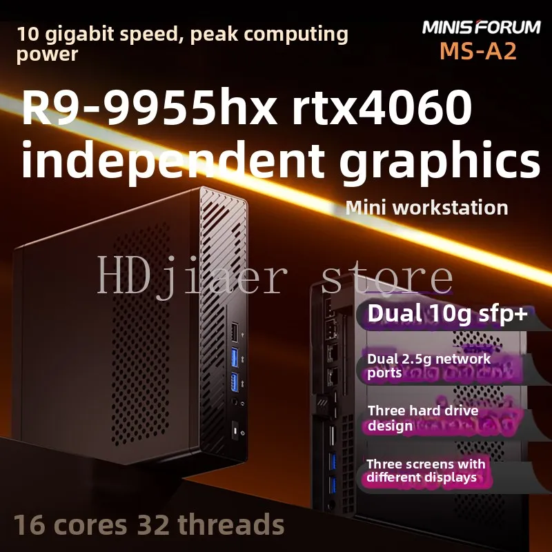 

MS-A2 Mini Host: The Powerful Combination of R9-9955HX and 4060 Dedicated Graphics Card