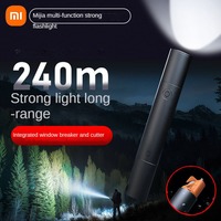 Xiaomi Mijia Led Flashlight Multifunctional Portable Car Cutter Strong Variable Lights Outdoors Flashlights Powerbank type-c