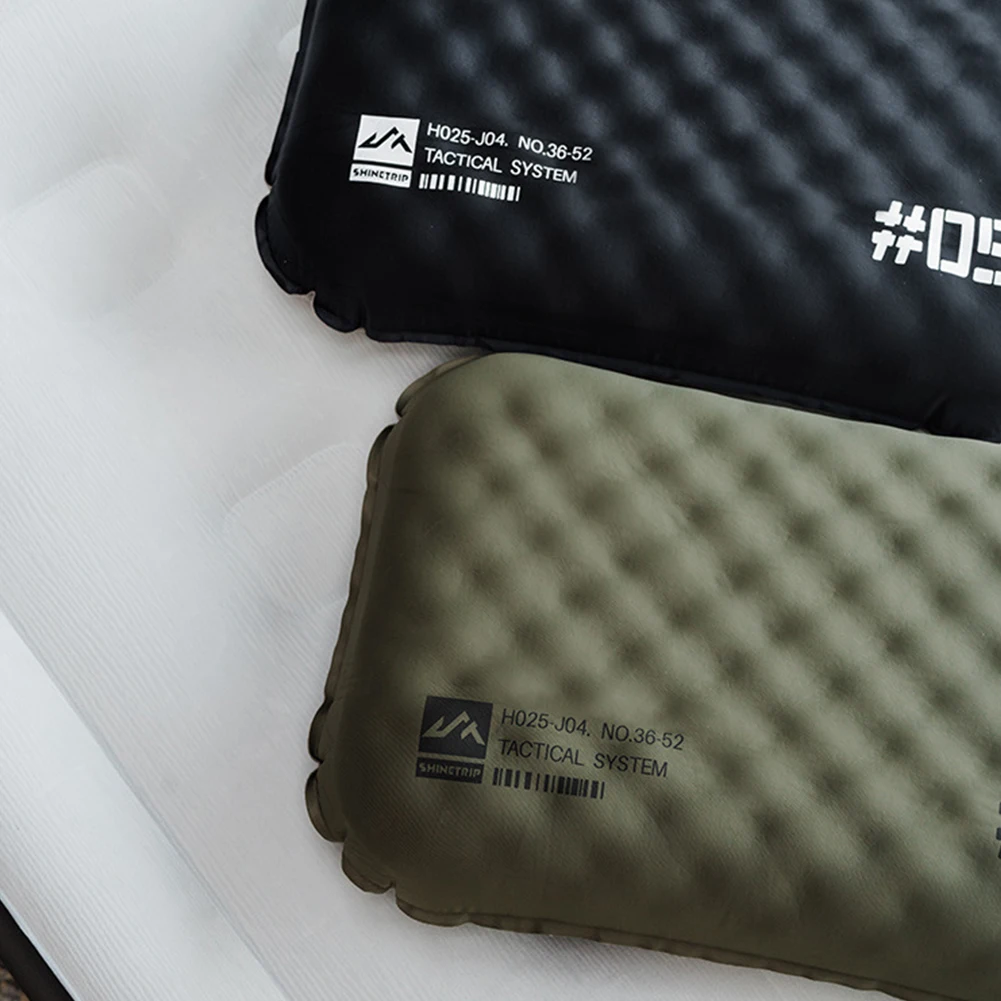 وسادة قابلة للنفخ، وسادة تخييم خفيفة الوزن، وسادة سفر مريحة، وسادة هوائية محمولة للتخييم والمشي لمسافات طويلة وحقائب الظهر