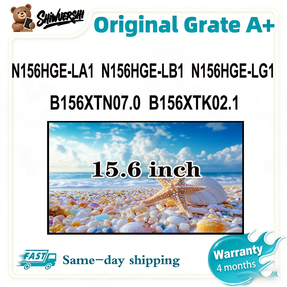 

Original New A+ 15.6 inch Slim Laptop Lcd Screen Panel N156HGE-LA1 N156HGE-LB1 N156HGE-LG1 B156XTN07.0 B156XTK02.1