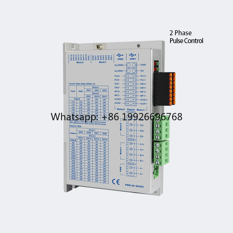

PrimoPal Multi Stepper Motor Drive Pulse Control 2 Phase 20V Support Display NEMA 23 Closed-loop Stepper Motor Motion Controller