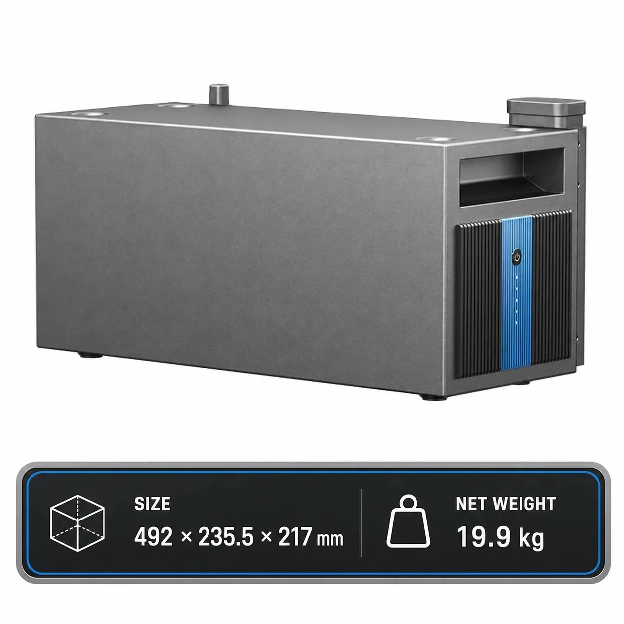 OUKITEL EB2000 uitbreidingsbatterijpakket, 2048 Wh LiFePO4, extra batterijmodule, uitsluitend voor het OUKITEL EP2500E balkon-zonne-energiesysteem, stapelbaar, maximaal tot 16,38 kWh, voor het