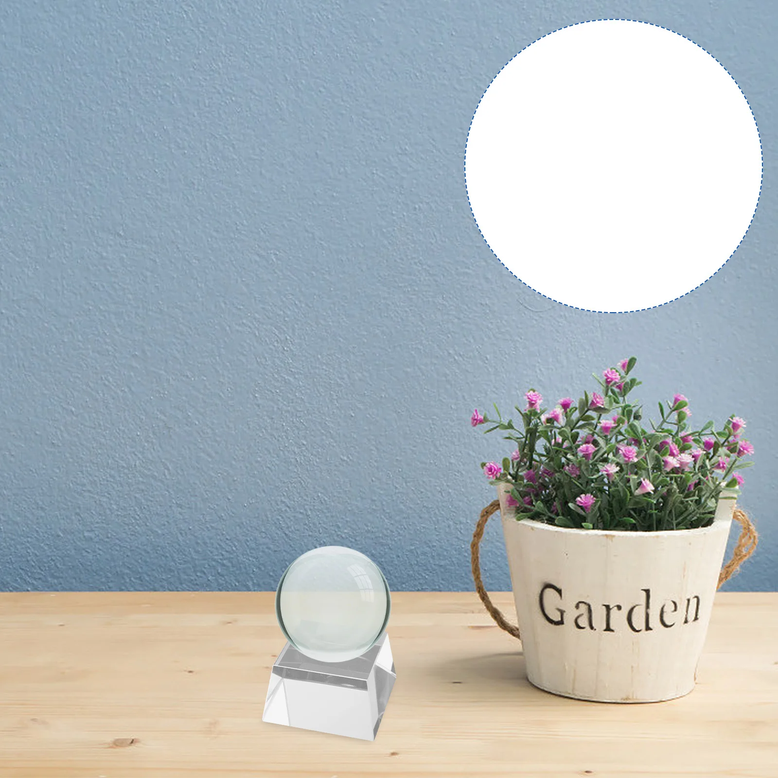 

Transparent Crystal-Ball Base Desktop Decor High-Grade Material Long-Lasting No Fade Home Decor Crystal-Ball Base