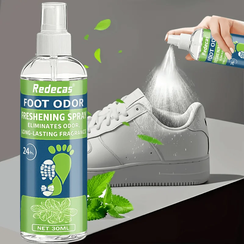 Long-Lasting Shoe Deodorant Spray, Eliminate Sweat Odor for Sports Shoes Socks Gym Footwear Care