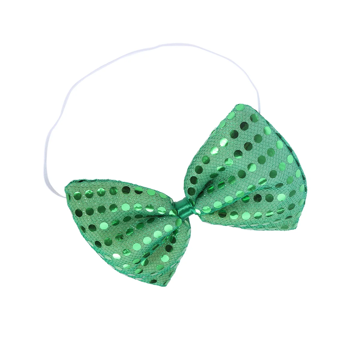

Adjustable Sequin Bow Tie Green St Patrick's Day Fashion Accessory Men Women Durable Comfortable Long Time Wear