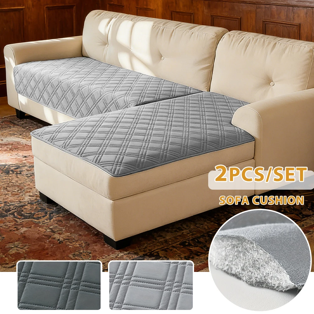 1 Set Spritzwassergeschütztes Sofa-Schutzpolster Rutschfester Möbelschutz Universelle Couchabdeckung für Sofa Wohnzimmer Heimdekoration
