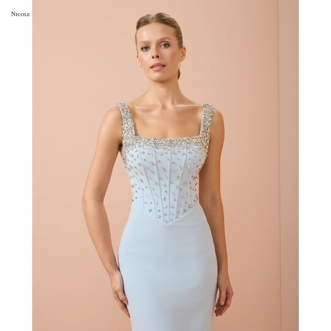 

Nicole Prom Dresses 2025 Luxury Evening Dress 2025 Satin Cloth Custom Made Women's Elegant Dresses for Special Event Ball Gowns
