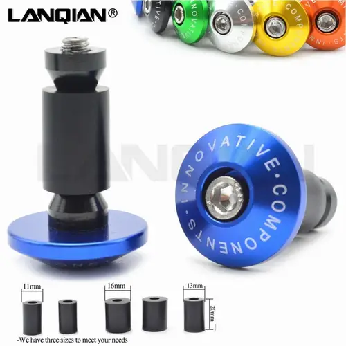 Empuñaduras de manillar de motocicleta, tapón antideslizante para Yamaha YZ WR TTR XT DT 80 85 125 230 250 426 450 600 F FX X