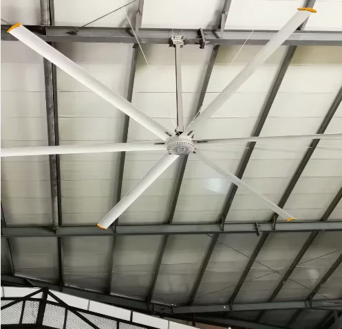 Hvls Fan 1.5kw 7.3m Industrial Axial Flow Ceiling Fan Large Capacity for Cooling in Gyms Shopping Malls Warehouses Factories - view 2