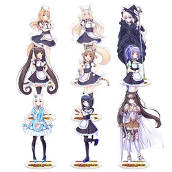 Anime Cat lady paradise 15cm Nekopara chocolate and vanilla maple laurel chaveiro Acrylic Stand Cute Bag Pendant Gifts