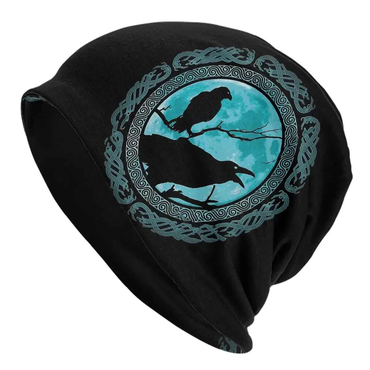 Bonnet Hats Men Women's Thin Hat Hugin Munin Odins Ravens Autumn Spring Warm Cap Hip Hop Skullies Beanies Caps