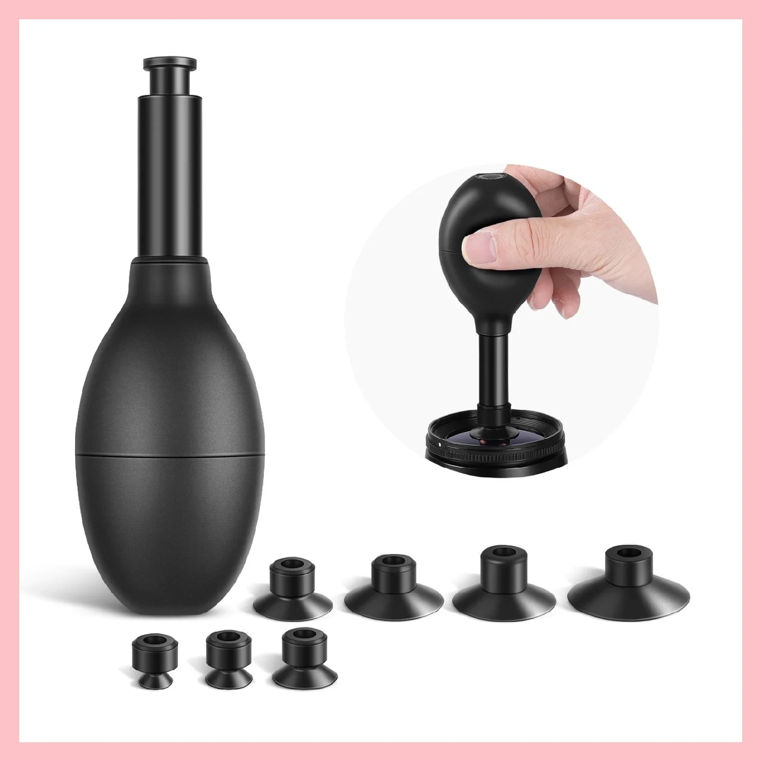 Neewer 8In1 Vacuum Suction Pen IC Pick Up Tool Kit with 7 Suction Cups Lens Cleaning Tool for Lens Watches Electronic Components