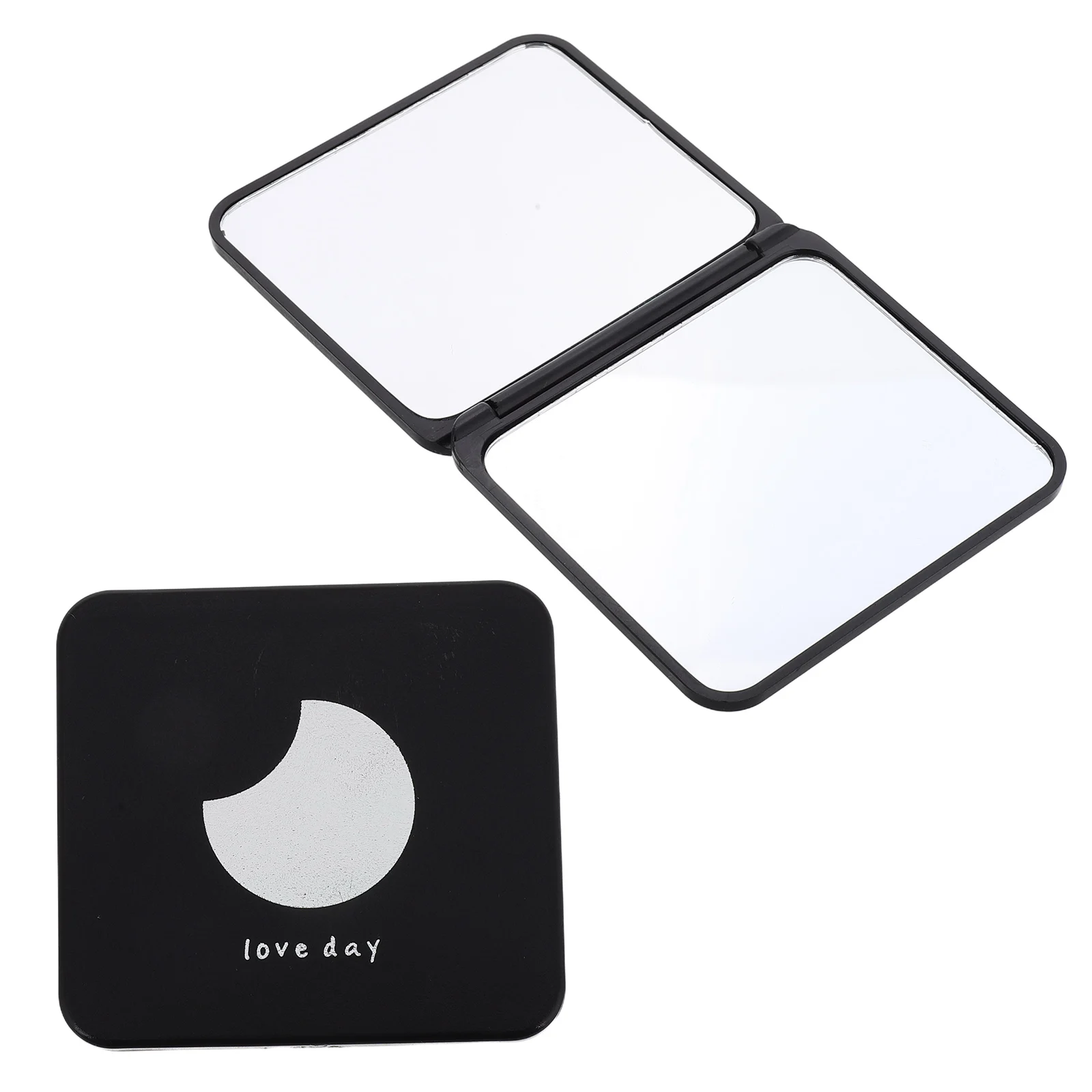 

2Pcs Rectangular Folding Makeup Mirror High-Definition Magnification Portable Compact Mirror for Purse Travel Daily Touch-Ups