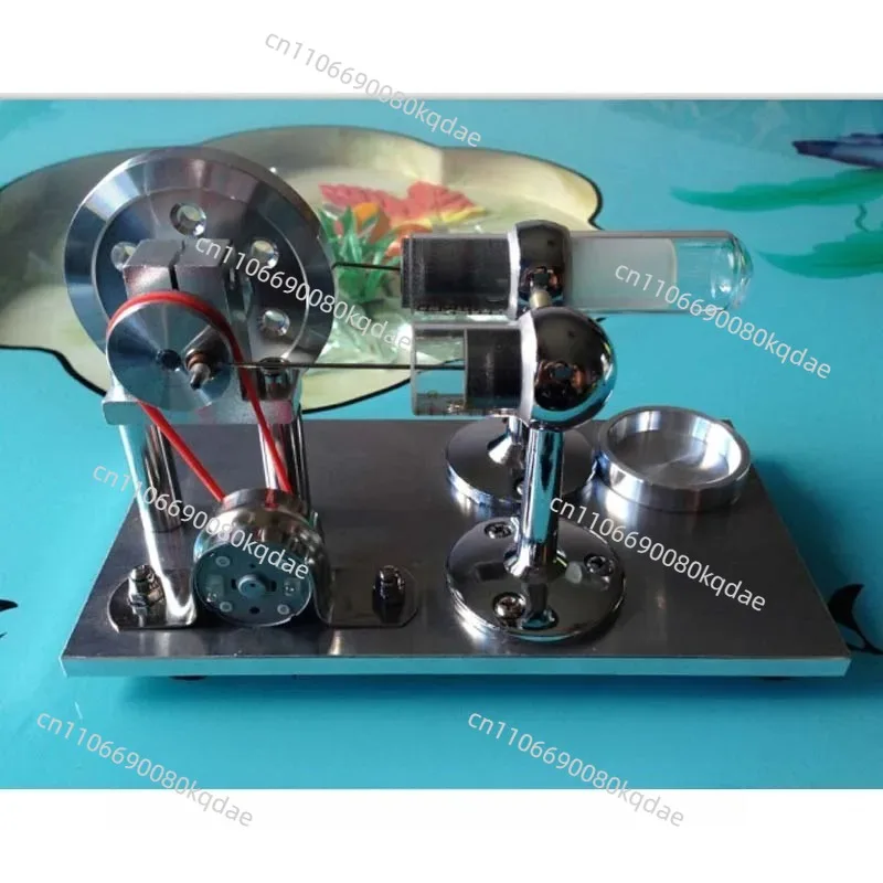 Stirling Generator Engine Model,External Combustion Experimental Physical Motion Hobby Assembly Hardware Unit