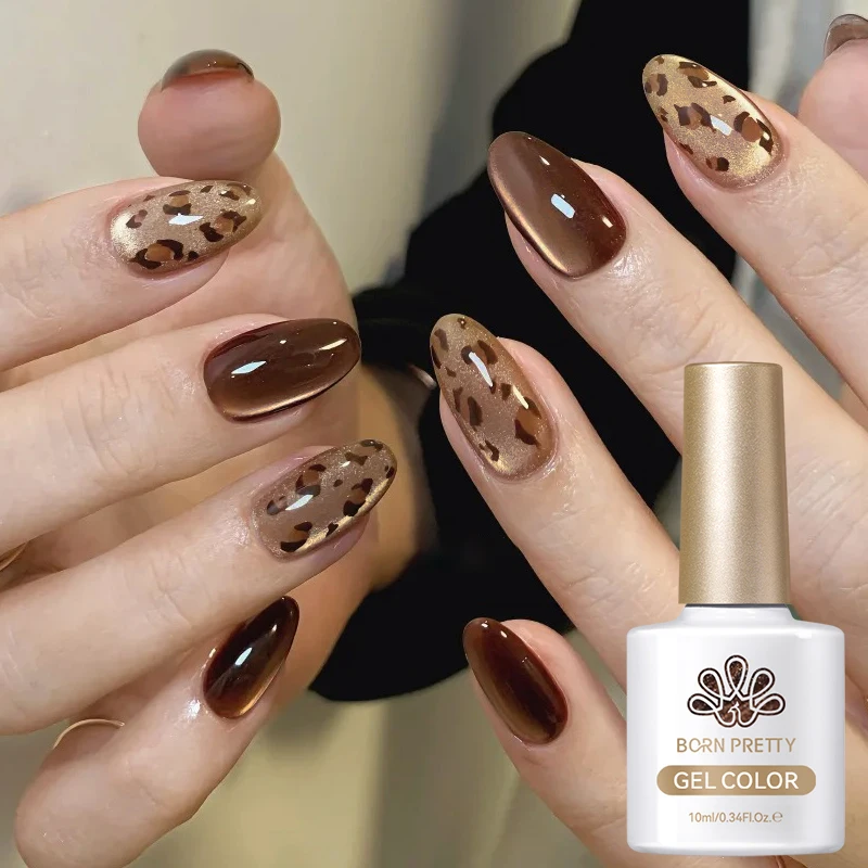 BORN PRETTY 10ml ブルーガラスキャットマグネティックジェルネイルポリッシュグリッター秋冬セミパーマネントソークオフUV LEDニス用品