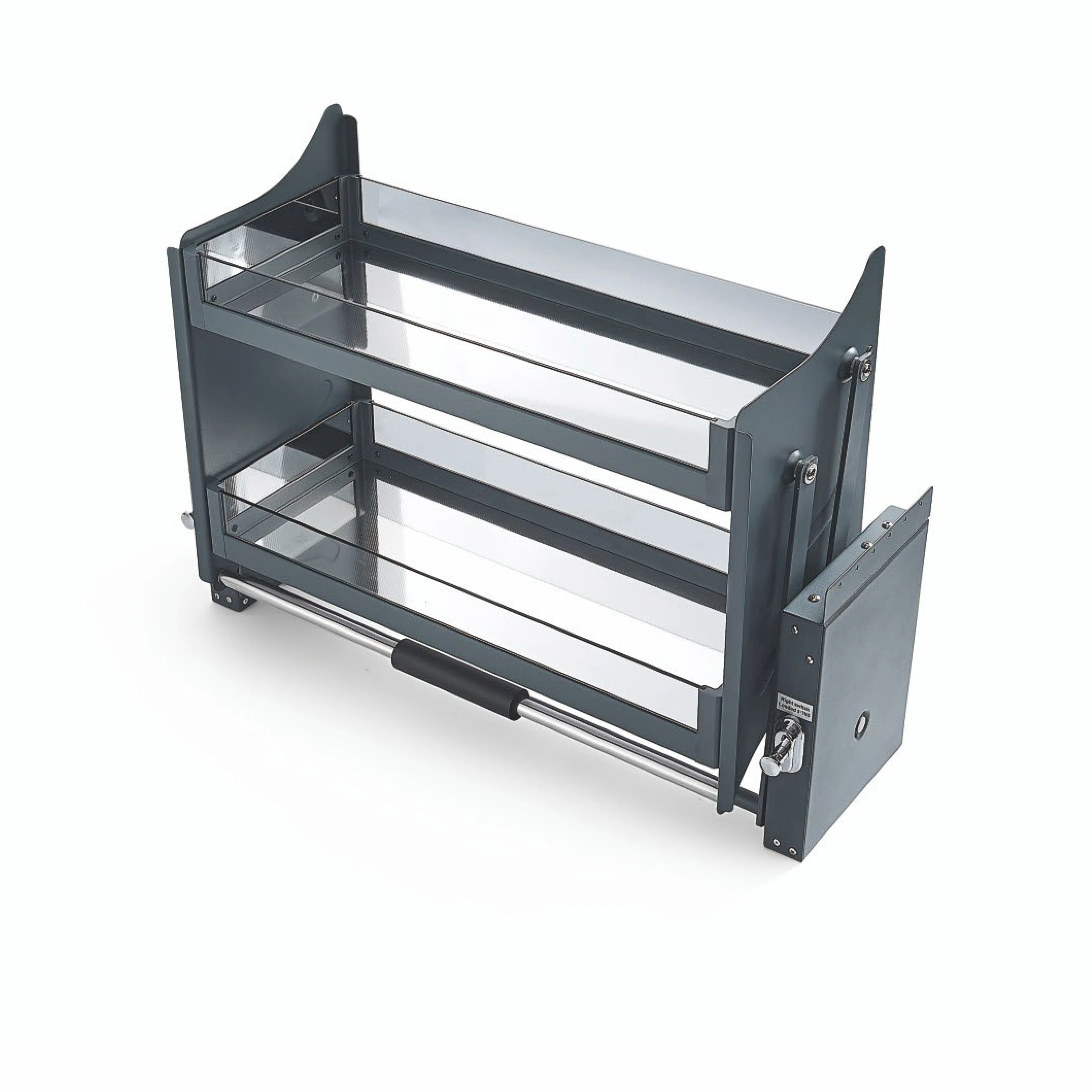 المطبخ تخزين نظام الرفع طبق رف أطباق من الفولاذ المقاوم للصدأ رف سلة مصعد سلة التخزين تخزين خزانة المطبخ #2