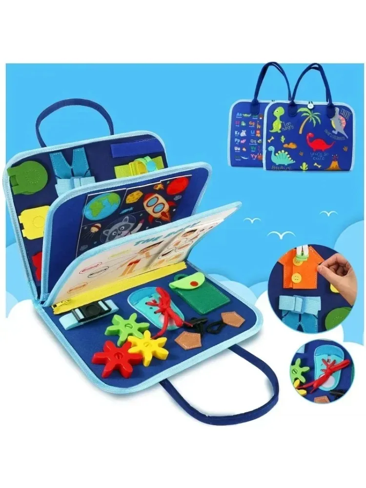 

control future Busy Board Toddlers Sensory Activity Montessori Toys 1 Year Old Boy Airplane Travel Essentials Kids Ages 1-3 Road