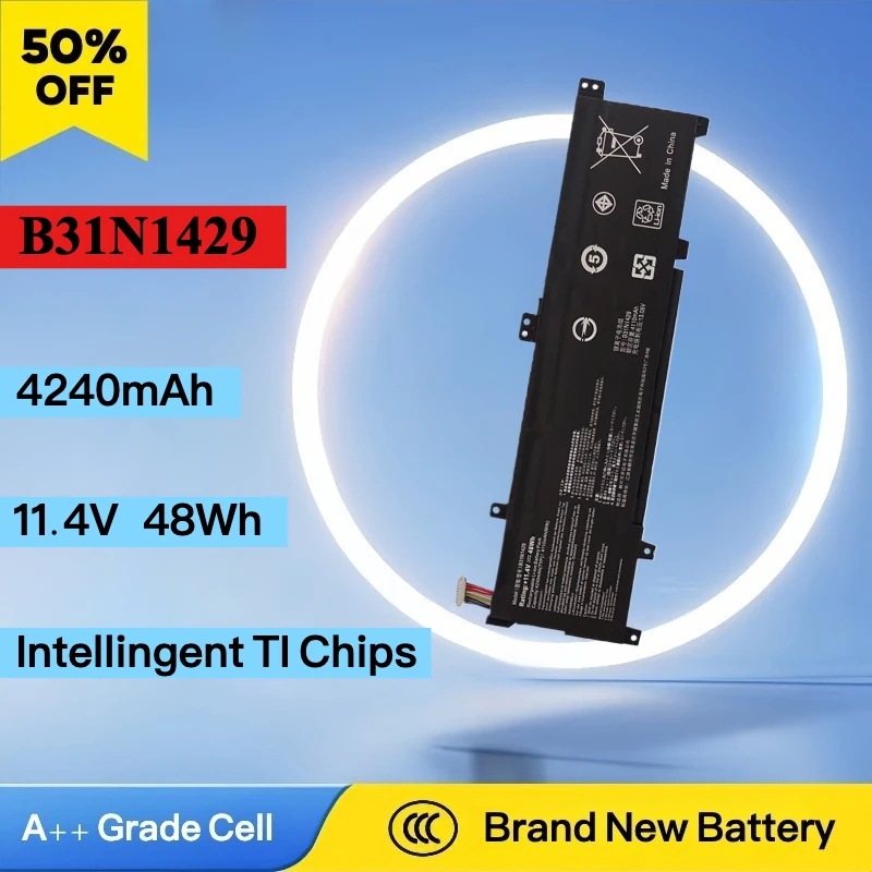 

New B31N1429 4240mAh 48Wh Laptop Battery For ASUS A501L A501LX A501L A501LB5200 K501U K501UX K501UB K501UW K501LB K501LX K501L