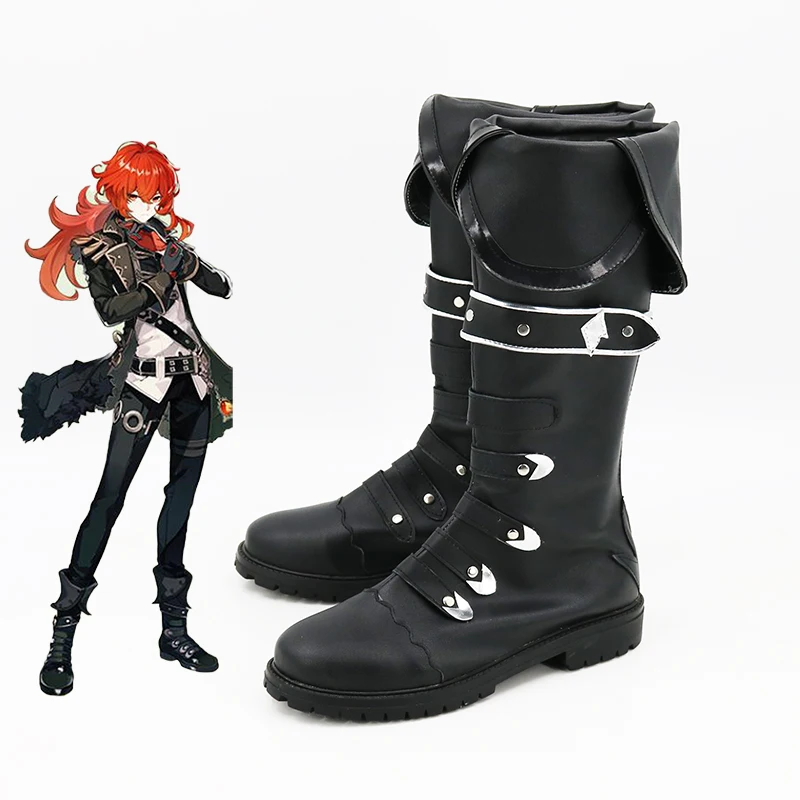 Buty Diluc Ragnvindr Cosplay buty na Halloween