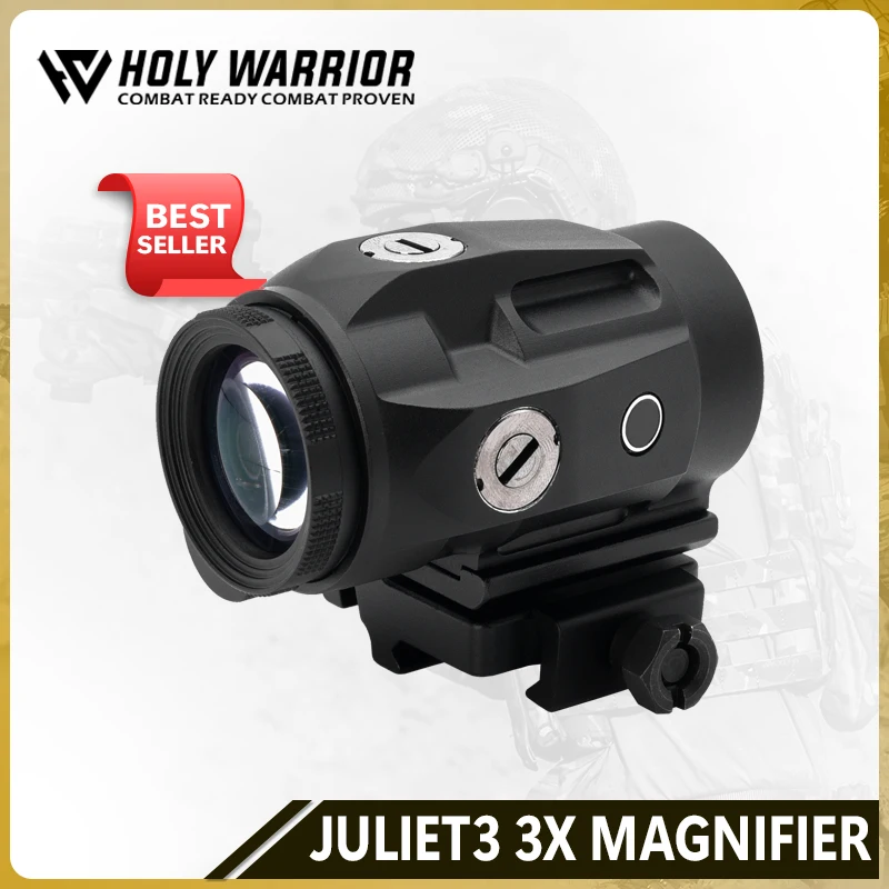 

Holy Warrior JULIET Magnifier 3X Sight with Switch to Side QD Absolute Co-witnessor Lower Third Mount