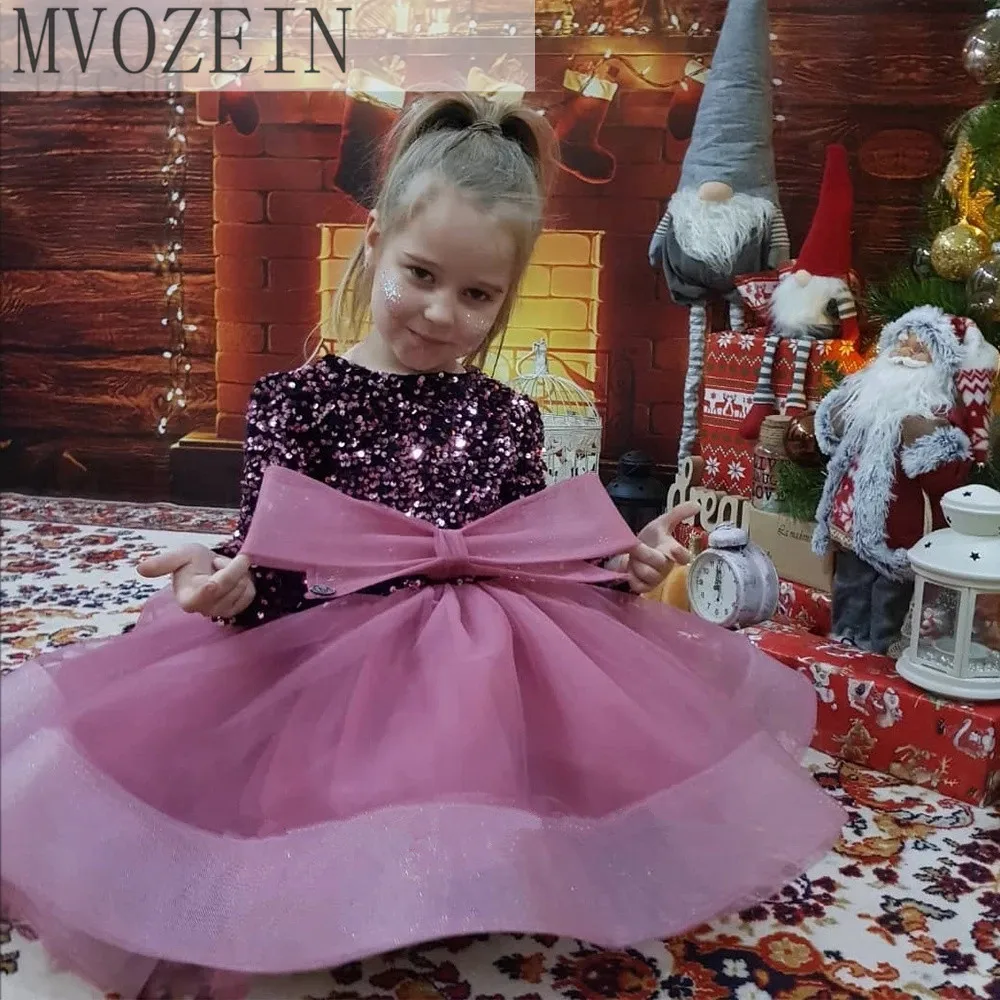 

Puffy Girl Dresses For Very Elegant Party Luxury Girl Children's Party Dress Tulle Princess Child Girl Wedding Ceremony Dress