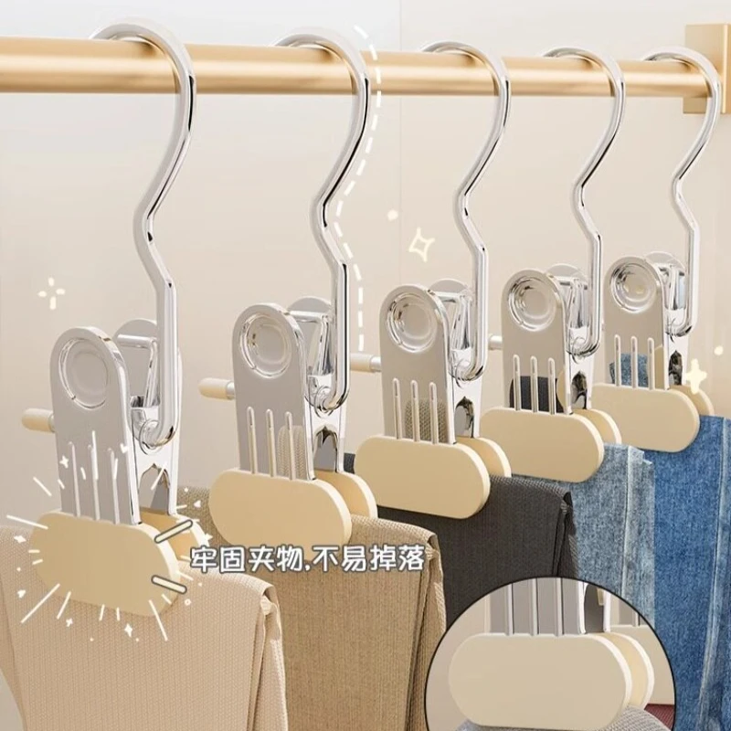 

10PCS Non Slip Skirt Hangers with Clips Seamless Pants Hanger Household Mini Skirt Clip for JK Skirt Shorts Closet Organizer