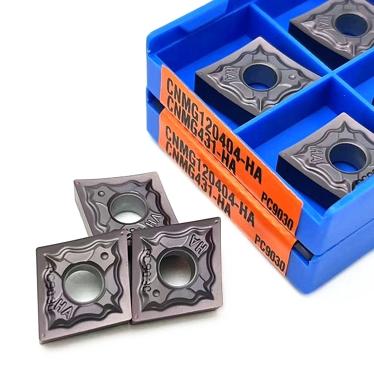 เครื่องกลึงโลหะ CNMG120404ฮา PC9030ใบมีดเพชร cnmg 120408เครื่องมือกลึงสแตนเลสเครื่องมือกลึงภายนอกคุณภาพสูง