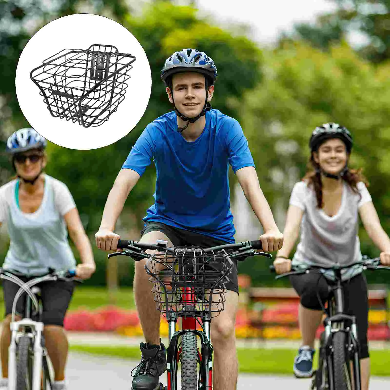 

E Bikes Bicycle Basket Front Electric Luggage Rack Foldable Ebike Tricycle Folding Cargo Storage Child