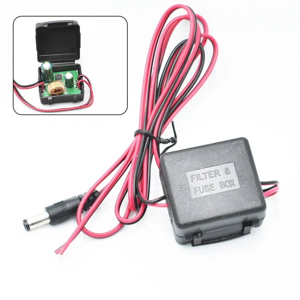 Car Voltage Converter Filter Power Supply Voltage Regulator For Car Rear View Camera Recorder 39*36*26mm Vehicle Power Step-down