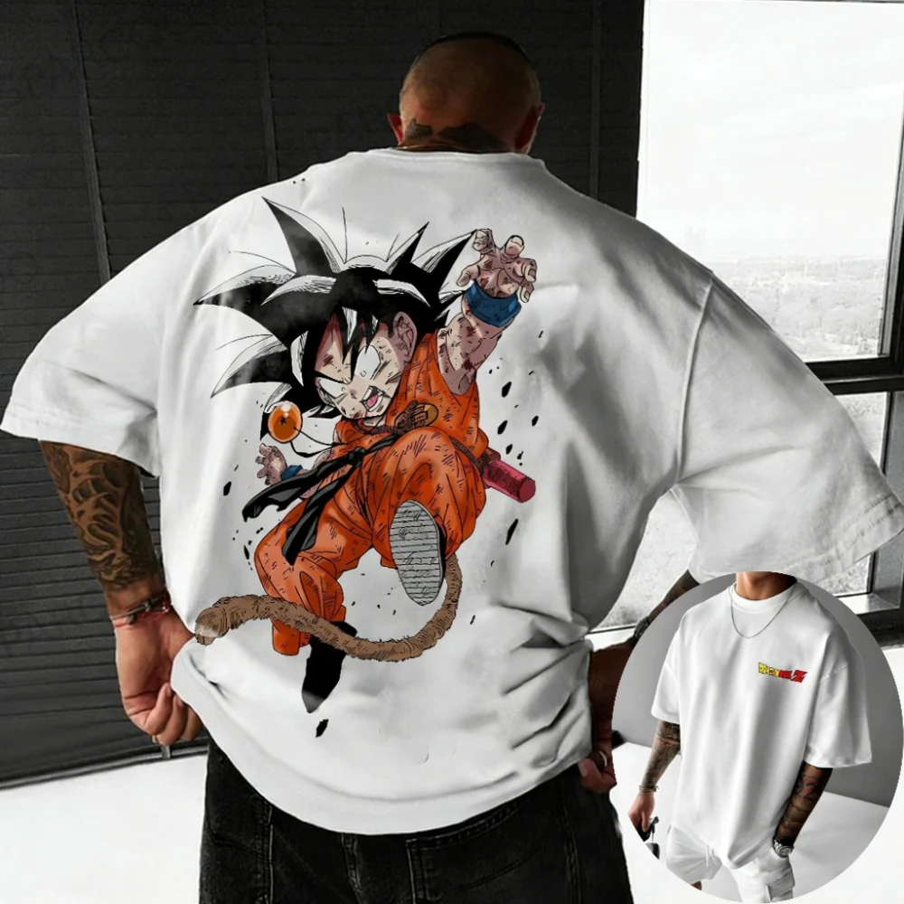 

Dragon Ball Super Men's and Women's T-Shirts Son Goku Anime Tee Summer Boy's Short Sleeves Fashion Loose Parent-child Outfits