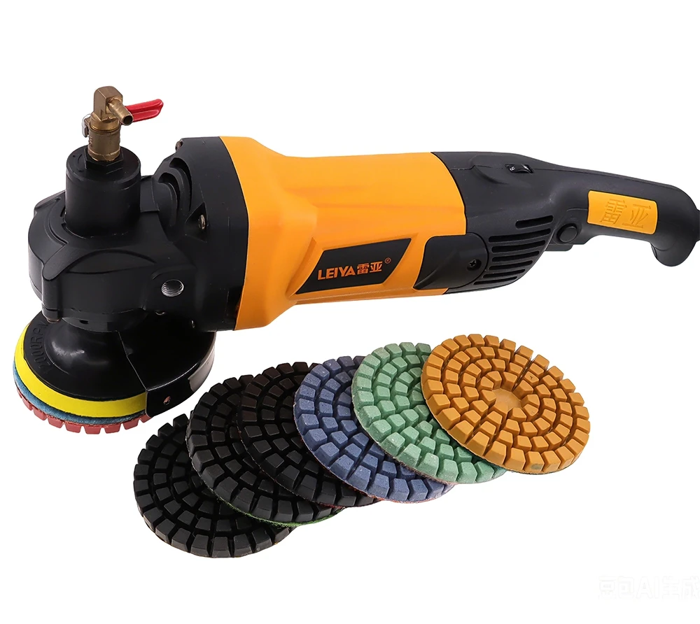 7-teiliges Set 4 Zoll 100MM Nass-Diamant-Polierscheiben Verstärkte Verschleißfeste Schleifscheiben für Granit Marmor Terrazzo Betonboden – Detail 9